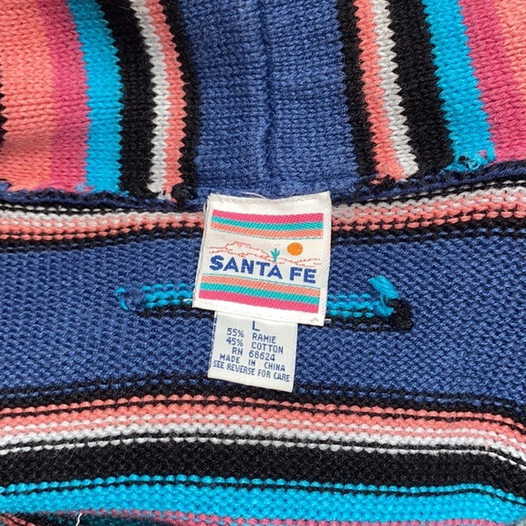 VINTAGE SANTA FE AZTEC/WESTERN WEAR SWEATER W/EMBROIDERED BOHO COTTAGECORE VIBE - Picture 8 of 10
